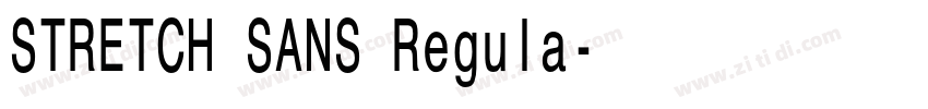 STRETCH SANS Regula字体转换